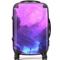 Designer Luggage Elena Sable: 00040 Suitcase in Purple | Size: Large