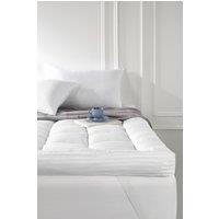 Snuggledown 10cm Hotel Mattress Topper - 4 Inch Extra Deep Ultra Soft Plush Support in White | Size: Super King