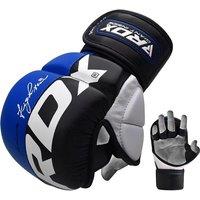 RDX SPORTS Men's RDX T6 MMA Sparring Gloves 7oz in Blue | Size: XL