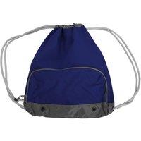 Bagbase Athleisure Water Resistant Drawstring Sports Gymsac Bag Pack of 2 in Navy