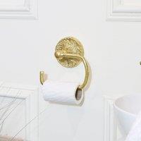 Melody Maison Luxe Gold Toilet Roll Holder 17cm X 16cm | Size: 17 cm X 16 cm