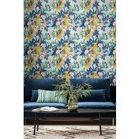 Hoopla Walls Paradise Matt Wallpaper in Aqua
