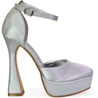 'Leonardo' Satin Court High Heels Platform Wedding Shoes