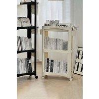 H&O Direct 3-Tier Playroom Storage Cart Storage Cart in White