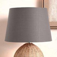 Ruma Grey Tapered Poly Cotton Lamp Shade for Table Lamps & Floor Lamps | Size: 10 inches