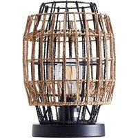 Modern 1-Light Hand-Braid Lampshade E14 Table Lamp