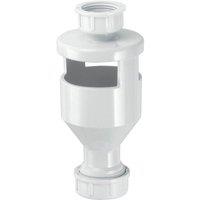 McAlpine TUN-4 One Piece Top Inlet Tun Dish with 3/4" BSP Inlet x 19/23mm Un in Silver