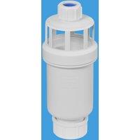McAlpine Tundish with Self Close Valve 15mm Inlet x 22mm Outlet MACTUN-1 in White
