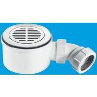 McAlpine ST90CPB-S-70 90mm Shallow Shower Trap - 70mm High in White