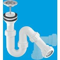 McAlpine SP10W 1.25" 75mm Water Seal All One Basin Trap in White