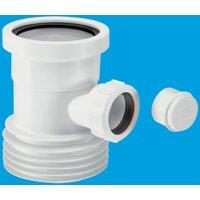 McAlpine WC-BP1 Boss Pipe for use with WC Connectors in White