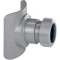 McAlpine BOSSCONN110-GR Two Piece Cast Iron Soil Pipe Boss Connector in Grey