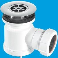 McAlpine STW7-R 19mm Water Seal Shower Trap with Universal Outlet in White