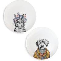 Mikasa Side Plates Fine China Set of 2 x 21cm in White | Size: 2 x 21 cm