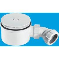 McAlpine ST90WH10-70 90mm Shallow Shower Trap - 70mm High in White