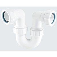 McAlpine SG10 2" 75mm Water Seal Running Tubular Swivel 'P' Trap in White