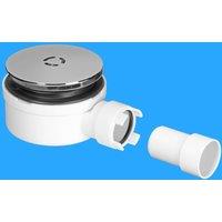 McAlpine ST90CB10-53 90mm Shallow Shower Trap - 53mm High in White