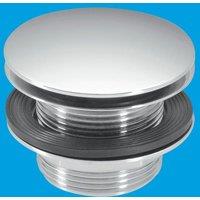 McAlpine CBW70-CB Chrome Plated Brass Clicker Bath Waste in Silver