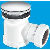 McAlpine STW7-M 19mm Water Seal Shower Trap with Universal Outlet in White