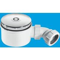 McAlpine ST90CP10-70 90mm Shallow Shower Trap - 70mm High in White