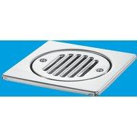 McAlpine FGTOP6SS 150mm Square Stainless Steel Tile in Silver