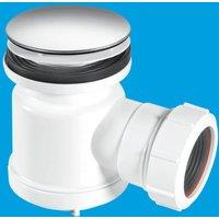 McAlpine STW3-M 19mm Water Seal Shower Trap with Universal Outlet in White
