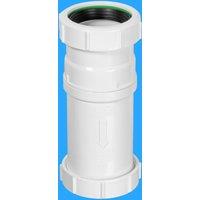 McAlpine MACVALVE-4 2" Self Closing Waste Valve - Compression x Compression in White