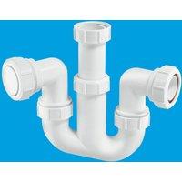 McAlpine WM4 75mm Water Seal Adjustable Inlet Tubular Swivel 'P' Trap in White