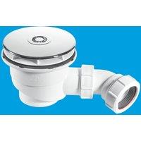 McAlpine ST90CB10 90mm x 50mm Water Seal Shower Trap in White