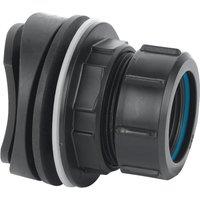 McAlpine Mechanical Soil Black Boss Connector For Pipe 1.25" BOSSCONN-1.25B