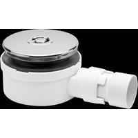 McAlpine Shallow Shower Trap Chrome 53mm High x 90mm x 1.5" outlet ST90CP10- in White