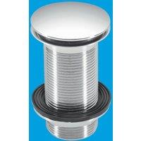 McAlpine CWU60-CB Chrome Plated Brass Clicker Basin Waste in Silver