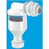 McAlpine TUN-3 One Piece Side Inlet Tun Dish with 3/4" Inlet x 19/23mm Unive in Silver