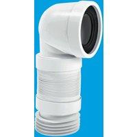 McAlpine WC-CON8F 90 Flexible WC Connector in White