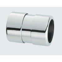 McAlpine 35G-CB Chrome Plated Brass Compression Straight Connector 1.25" in Silver