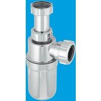 McAlpine A10AR-CP 75mm Water Seal Chrome Plated Plastic Resealing Adjustable in Silver
