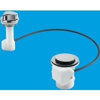 McAlpine PUS70-CP 1.5" Pop-Up Sink Waste in White