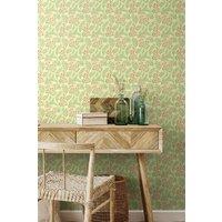 Hoopla Walls Petite Posy Matt Wallpaper in Green