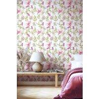 Hoopla Walls Orchid Bloom Matt Wallpaper in Light Pink