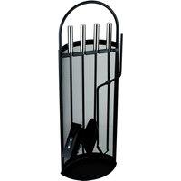 simpa Comtempo Arc 4PC SS Companion Set in Black