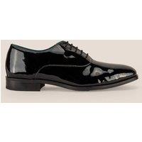 Oswin Hyde Men's Duke Black Leather Patent Derby Shoe | Size: 8