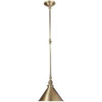 Netlighting Provence 1 Light Indoor Wall Ceiling Light Antique Brass E27 in Yellow