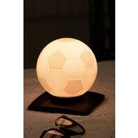 Smart FootballSpin Lamp with Wooden Walnut Base - Mini