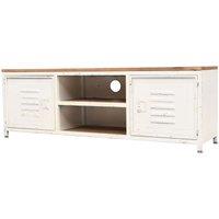 Berkfield Home TV Cabinet 120x30x40 cm White | Size: 120 x 30 x 40 cm