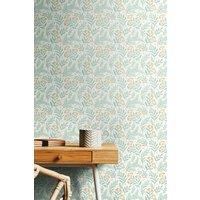 Hoopla Walls Petite Posy Matt Wallpaper in Pale Blue