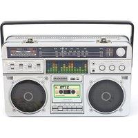 Suck UK Boom Box Lunch Box Silver