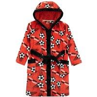 Harry Bear Boy's Long Sleeve Football Dressing Gown in Red | Size: 7-8 Years