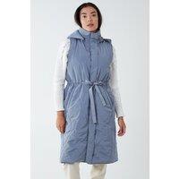 Blue Vanilla Women's Onion Quilted Gilet in Grey | Size: Small