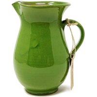 Verano Spanish Ceramics Selena Glazed Hand Dipped Kitchen Dining Pourer Jug 1L (H) 19cm in Dark Green