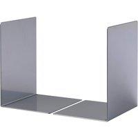 Durable Premium Heavy Duty Large Metal Shelf Bookends - 2 Pack - Silver